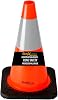 COLFC-180-6 Orange Traffic Cone with 6 3M Reflective Collar