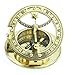 SARA NAUTICAL Antique Brass Sundial Compass, Sundial Clock in Box Gift Sun Clock Ship Replica Watch,Ship Decorations