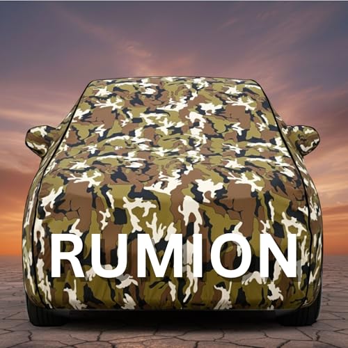 Image of Premium Jungle Series 100% Waterproof Car Body Cover for Rumion Cover (All Models) with Mirror Pockets | Triple Stitched, Elastic, Custom Fit, Heat Resistant, Anti-Dust, All-Weather Cover