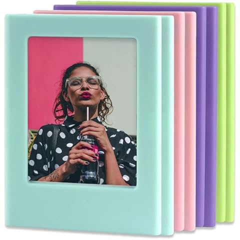 Orga'Neat Magnetic Photo Frames Fridge for Polaroid Fujifilm Instax Mini, 3.5"*2.5" Refrigerator Magnets Picture Frame -8 Pack Cover