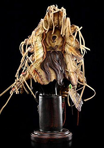 Grande figurine indienne - Buste de chef avec aigle et sceptre