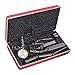 Starrett 711MGCSZ Last Word Dial Test Indicator with Attachments, White Dial, 0-35-0 Reading, 0-0.7mm Range, 0.01mm Graduation