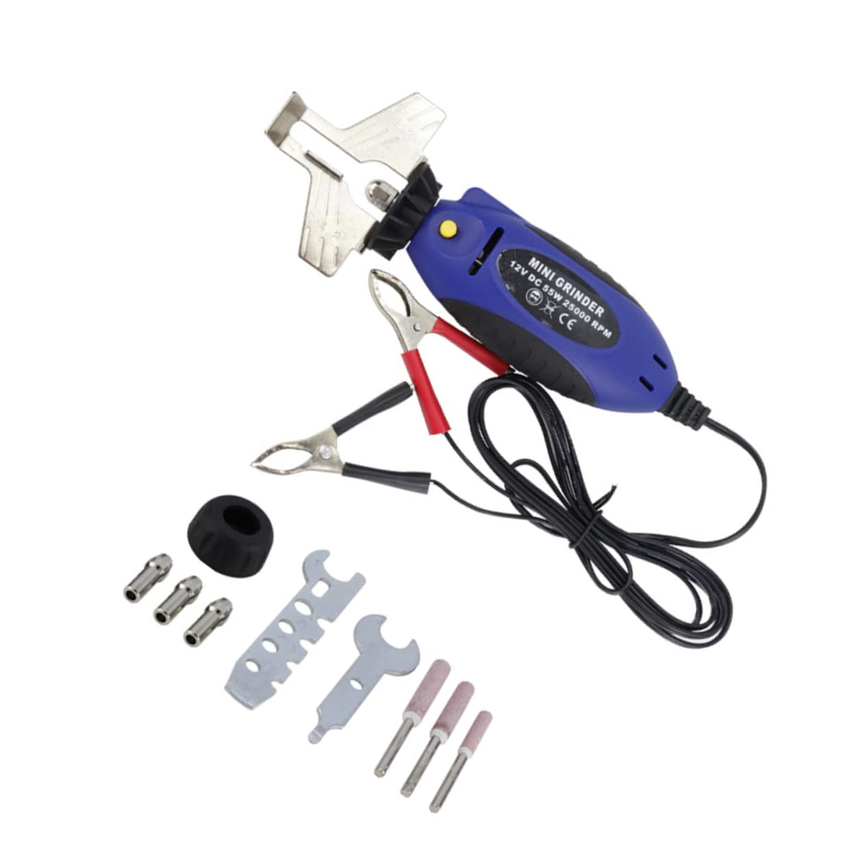 YARNOW Affilatrice Per Catene Elettrica Da Strumento Per Affilatura Manuale Design Portatile Con Chiave e Pietra Abrasiva Blu