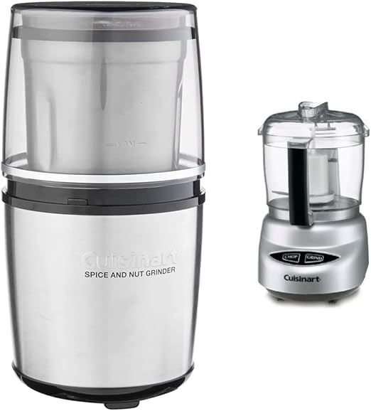 Cuisinart SG10 Electric SpiceandNut Grinder, Stainless/Black & DLC