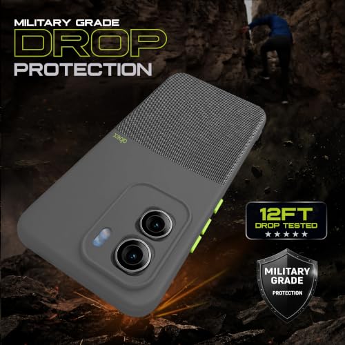 Image of AIBEX Premium Back Cover Case Compatible for Vivo T5 Pro 5G | Scratch & Drop Tested Shockproof Matte Texture Case with Soft Microfibre Lining | Slim Fit Cover with Anti-Scratch Finish - Grey