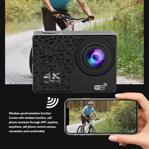 Caméra de cyclisme 4K extérieure : caméscope stabilisé multi-axes à synchronisation DV