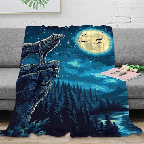 Couverture loup douce en microfibre de qualité supérieure 150x200 - 3
