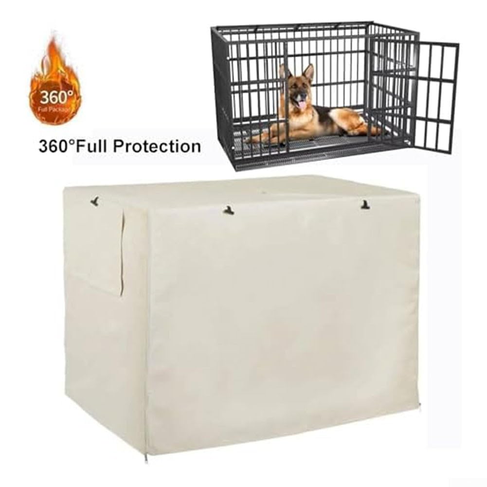 RichVibe La funda de malla para jaula de perro permite personalizar la visibilidad y ventilación para mascotas (109 x 74 x 76 cm)