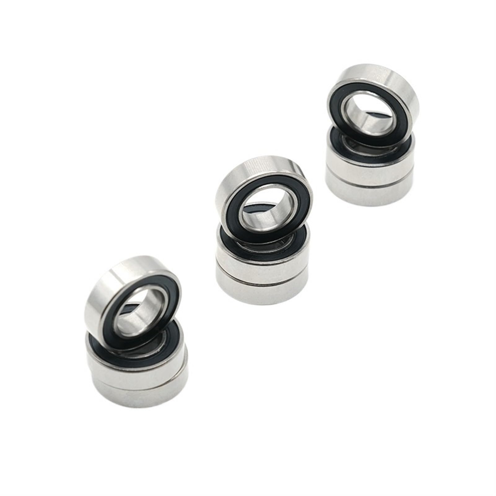 Cuscinetti a sfere a gola profonda 6 Pz 6204-2RS Cuscinetto a sfere 20 * 47 * 14 mm Doppia guarnizione in gomma ABEC-7 Cuscinetti a sfere prelubrificati 6204RS