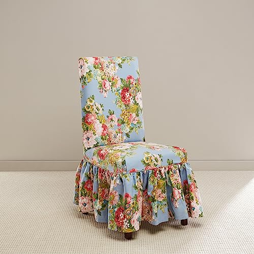 Waverly SF48419 Juliet Long Dining Chair Slipcover In Chambray cover