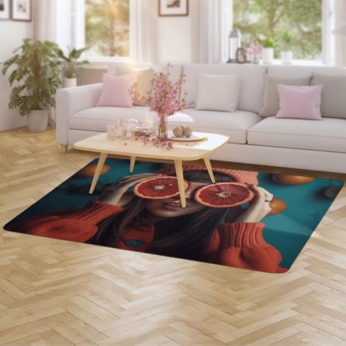 Tapis de sol absorbant lavable pamplemousse grand format 152x101 cm - 6