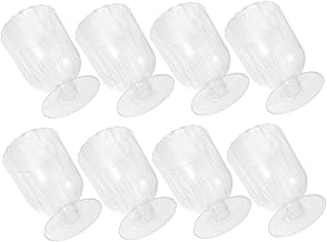 20 Pçs Copos De Pudim De Sorvete Copos De Sobremesa De Plástico Copos De Champanhe De Plástico Copos De Vinho De Plástico Copos De Vinho Descartáveis Taças De Champanhe De