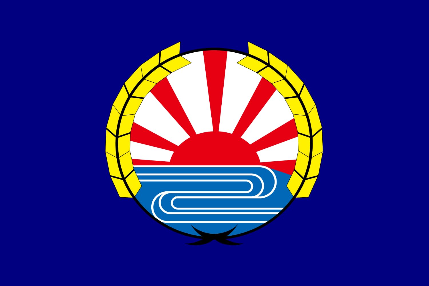 Drapeau de Aibetsu Hokkaido pour décoration salon et événements japonais