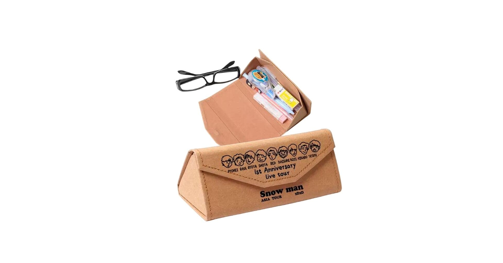 Amazon.co.jp: NERVUP めがねケースSnowman 目黒蓮 渡辺翔太
