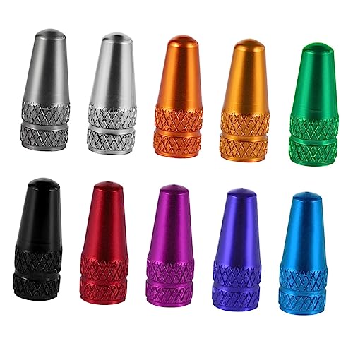 POPETPOP 30pcs Bike Valve Caps Prevent Leakage Dirt Lightweight Easy to Install Decoration for Bike Tires Durable French Style Design Random Color