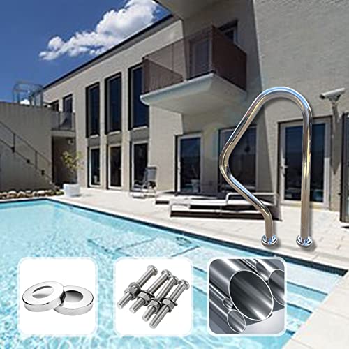 Baranda para piscina en acero inoxidable 304