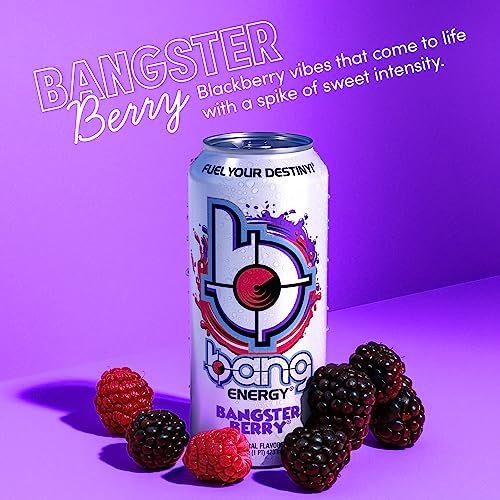 Bang Energy Bangster Berry, SugarFree Energy Drink, 16