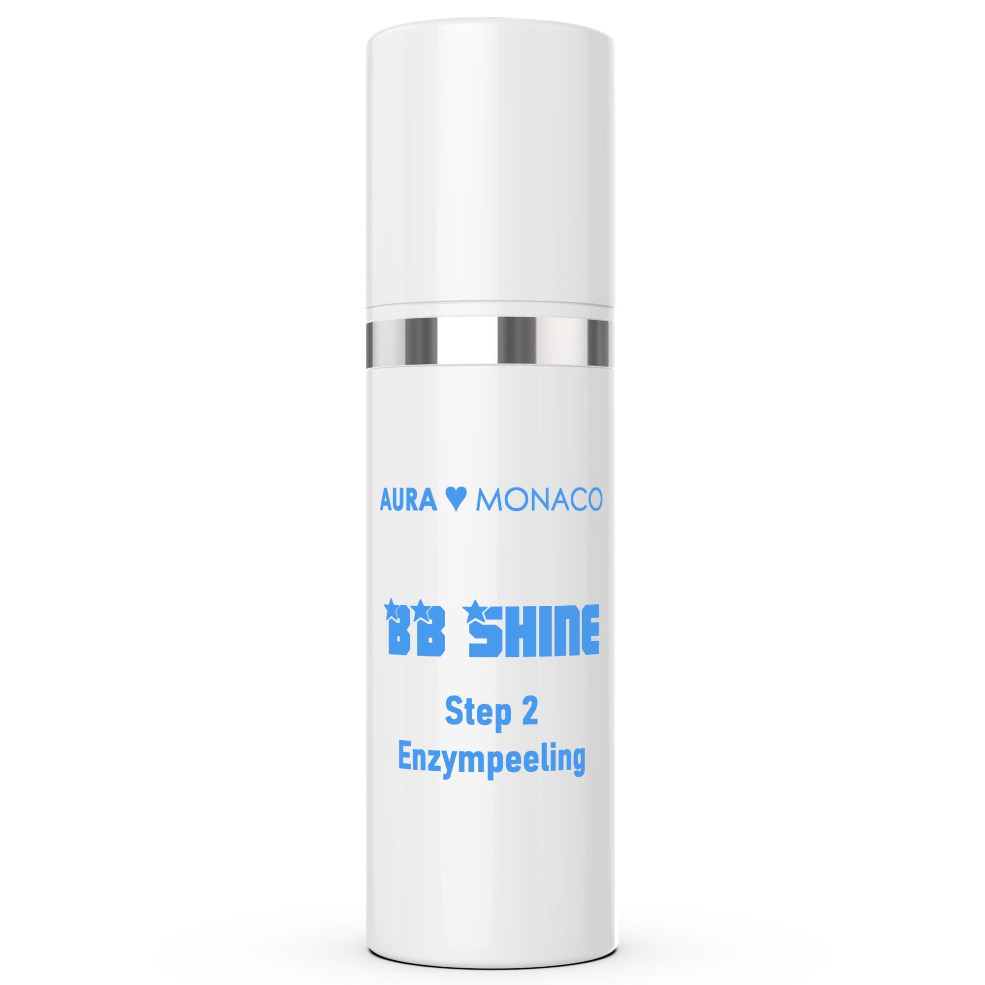 AURA Monaco | BB Shine Enzympeeling 50ml – Sanftes Enzym-Peeling fürs Gesicht mit Fruchtsäure & Squalan – Porenverfeinernd & reinigend – Für fettige & unreine Haut vor Microneedling