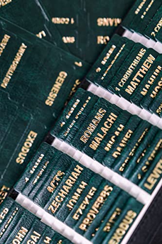 Image of UPAFEXXI-Leather Bible Tabs for Women and Men, Gold Foil Lettering