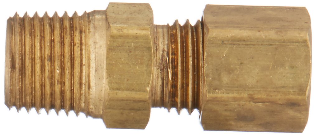 Parker Hannifin 68C-3-2-pk5 Compression Fitting, Brass, Male Connector, 3/16