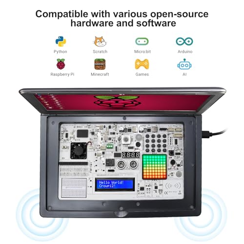 Image of ELECROW CrowPi2 Laptop Kit for Raspberry Pi 5, 8GB