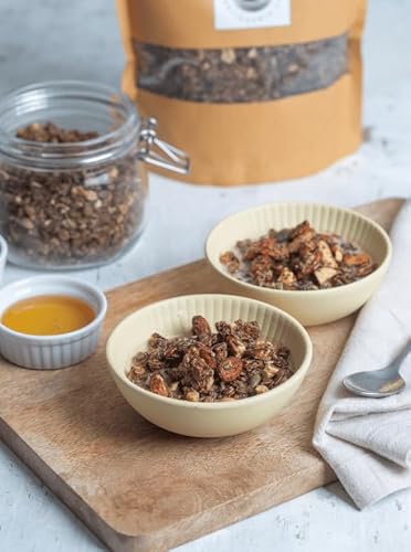 Chocolate & Nut Granola 450g 1 pack - Gluten-Free, Soy-Free, Plant-Base, Low Sugar & High In Fibre Breakfast Granola