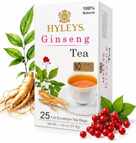 Hyleys Green Tea with Ginseng Root
