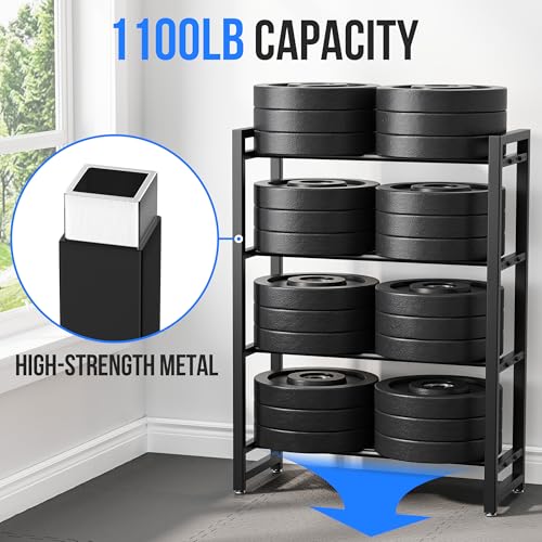 Image of 3 Tier Dumbbell Rack, Weight Rack for Home Gym