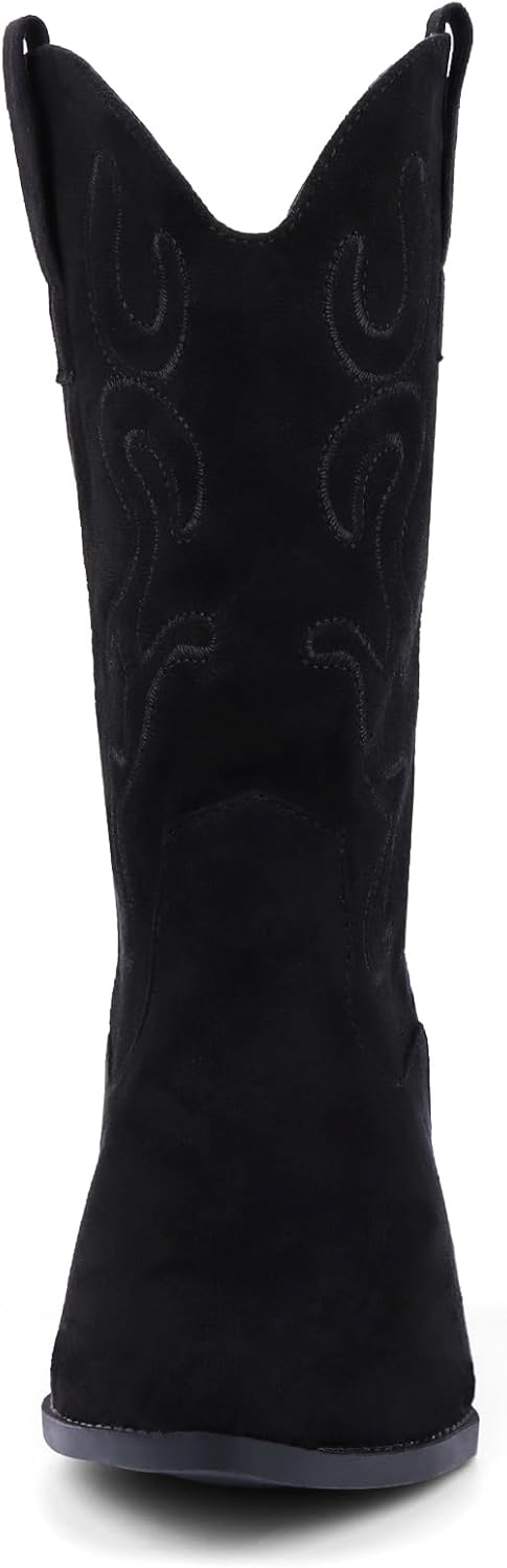 Bandkos Cowboy Boots for Women Cowgirl Mid Calf Western Embroidered... - Picture 38 of 70