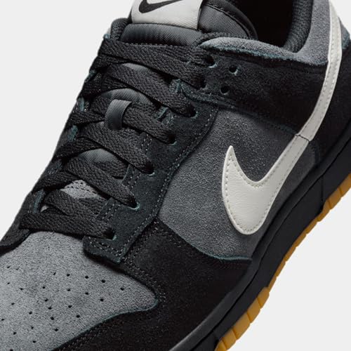 Dunk Low Mens Lifestyle Shoes (Black/Grey/Gum) (HQ1931-001, Black/Brown/Grey) Size 142