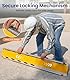 VOCIC CP31 Rollstuhlrampe für Treppen 92-152CM, Aluminium Rampe für Rollstuhl tragbare bis 300KG, klappbar stabil Teleskoprampe für Rollstühle nur 7KG, Fahrradrampe Auffahrrampe Laderampe,Gelb