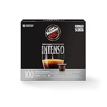 Caffè Vergnano 1882 Èspresso Capsule Caffè Compatibili Nespresso Compostabili, Intenso – Pack da 100 Capsule
