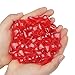 Fangoo 110 Pieces Red Acrylic Heart Red Heart Gems for Valentine's Day Decorations Vase Filler Table Scatter Engagement Wedding Home Decorations(Bright Red, 8OZ)