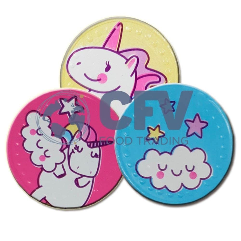 Monedas De Chocolate Con Leche Unicornio 1 Kg 190 Piezas 40 Mm