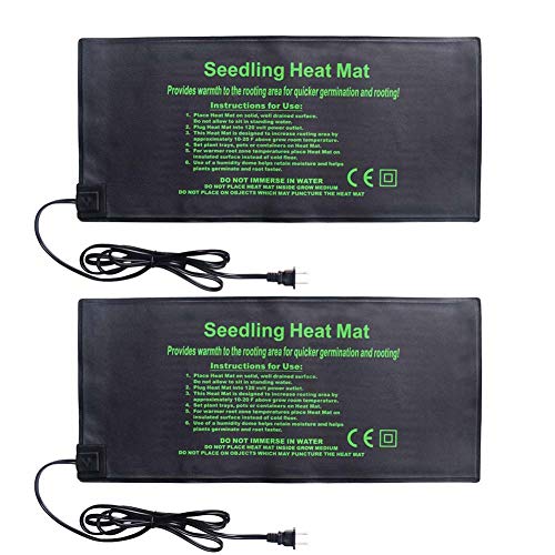 Elitte Seedling Heat Mat Hydroponic Heating Pad Waterproof for Seed Germination Cloning and Plant Propagation,Warm Hydroponic HeatingPad for Indoor,48x20''