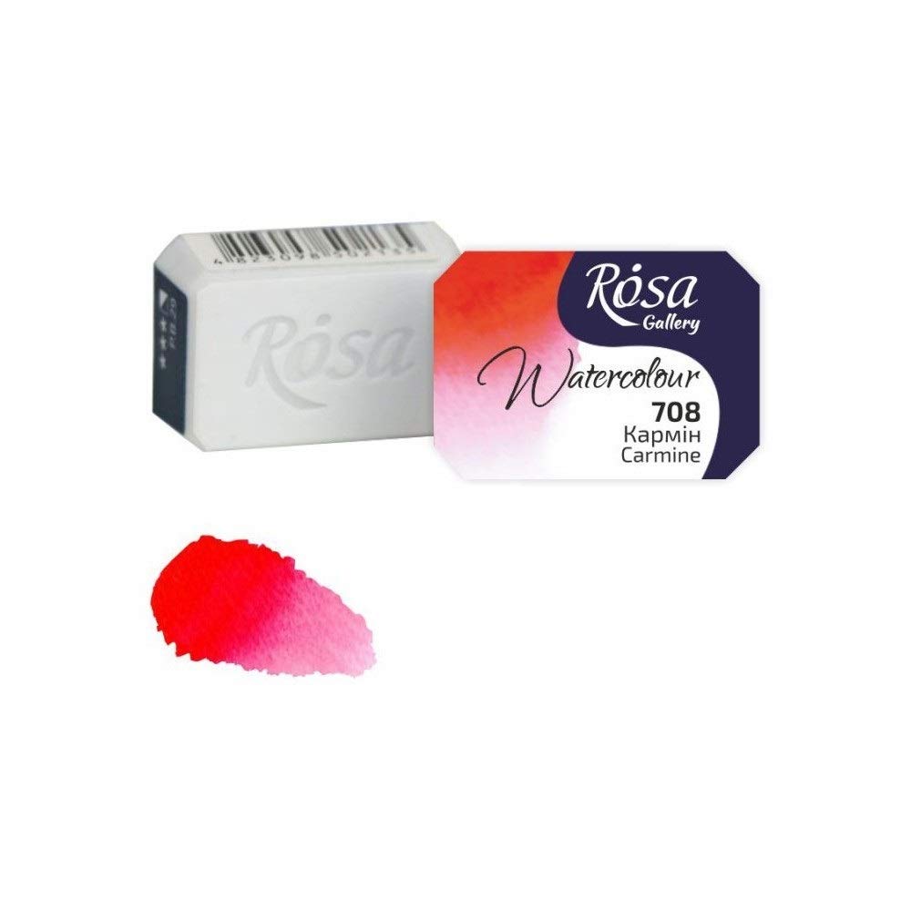 Professional Watercolour Paint, 2,5ml Half Pan, Gallery (Carmine)