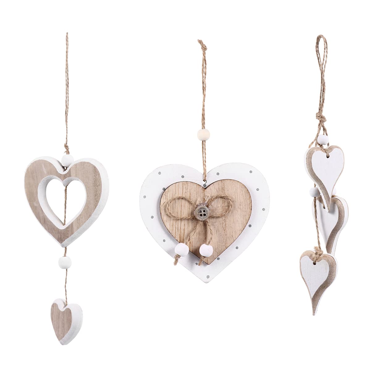 SEWACC 9stücke Holz Herzform Für Bastelprojekte Kreative Holzstücke Für Hochzeitsdeko Und Home Decor Für Karten Veranstaltungen Und Kinderhandwerk