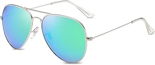 Retrò Occhiali Da Sole Per Uomo Donna Stile Pilota Occhiali Polarizzati Protezione UV 400 Lente Specchiati Montatura In Metallo Per Guida Viaggio