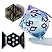 HEIMDALLR Liquid Core Dice Set with First Ever LED Display Case - 7-PC Hand-Painted Sharp Edge DND Dice Set with Gift Dice Box - Resin Dungeons and Dragons Dice Set (D&D Dice Set) (Aurora)