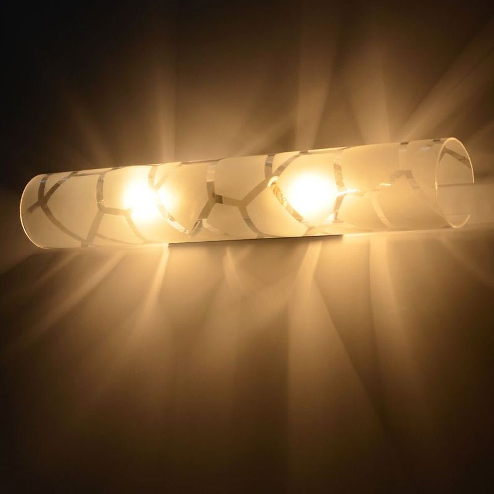 Anti nebbia specchio luci di vetro semplice moda bagno bagno lampada da parete camera da letto comodino lampada da parete (piccolo)