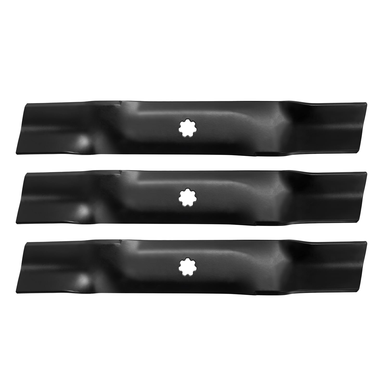 Parts Camp Replaces John Deere AM137757 AM141035 GX21784 GY20852 Lawn Mower Blade for 48 in.Cut John Deere LA140 LA145 LA165 D140 3-N-1 Blades (Set of 3)