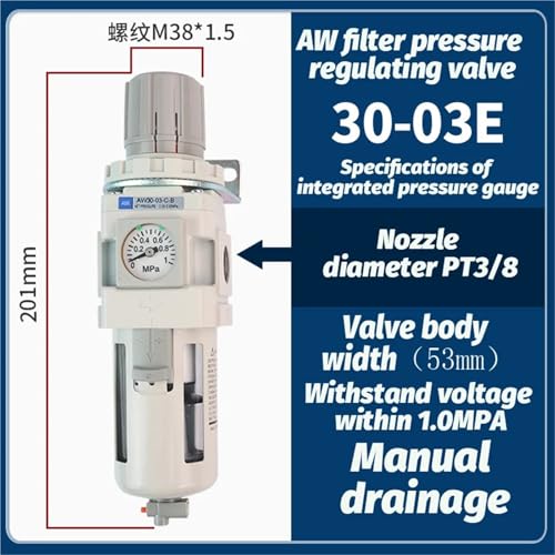 Filtre à air SMC AW30-03E avec régulateur de pression - 3