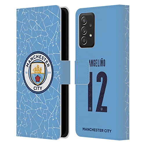 Étui Manchester City pour Samsung Galaxy A53 5G Coque Portefeuille en Cuir Angeliño 2021