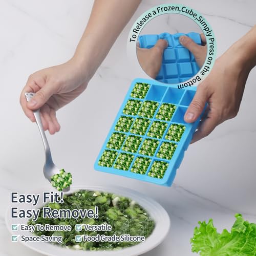 Moldes de silicona para congelador 1 cda azul 3 pack miniatura 7