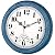 zyzamay 12 Inch Indoor Outdoor Clocks,Waterproof Wall Clock with Thermometer,Easy to Read,Non-Ticking Battery Operated Quality Quartz Clock, Decorative for Patio,Porch,Pool,Bathroom,Deck(Blue)