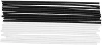 Naroote Kit de Atualização de Marcador de Posição de Ponto Lateral de Guitarra para Iniciantes e Profissionais, 20 Peças de 100 Mm de Comprimento, Marcadores de Pontos Laterais Brancos e Pretos para