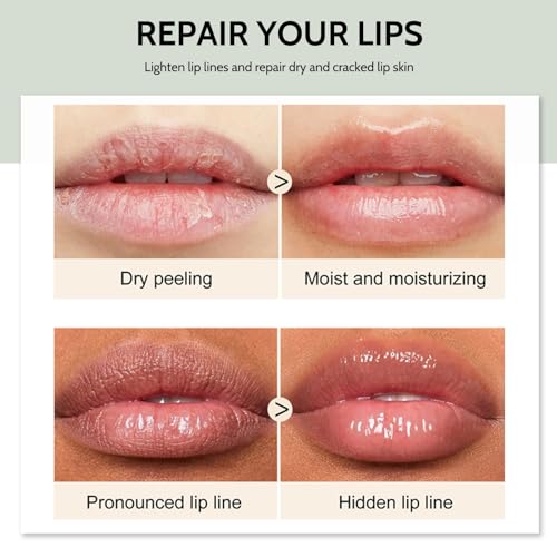 Hydrating Lip Oil Set Fruit-Flavored Plumping Lip Oil Long Lasting Lip Glow Balm Lip Care, Clear Lip Gloss Moisturizing No-Sticky Lip Glow Oil, Hydrating Lip Care Kit for Dry & Chapped Lips - Image 7