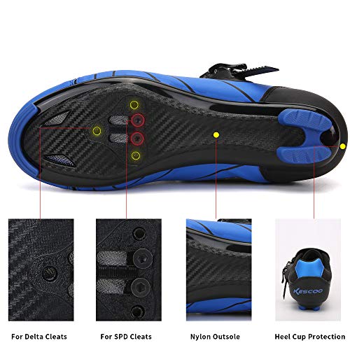 Image of Unisex Cycling Shoes Compatible with pelaton Indoor Road Bike Riding Shoes for Men and Women Delta Cleats Clip Outdoor Pedal