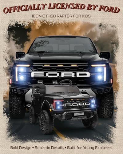 First Ride On 24V Ride on Toys for Big Kids, Licensed Ford F - Additional View