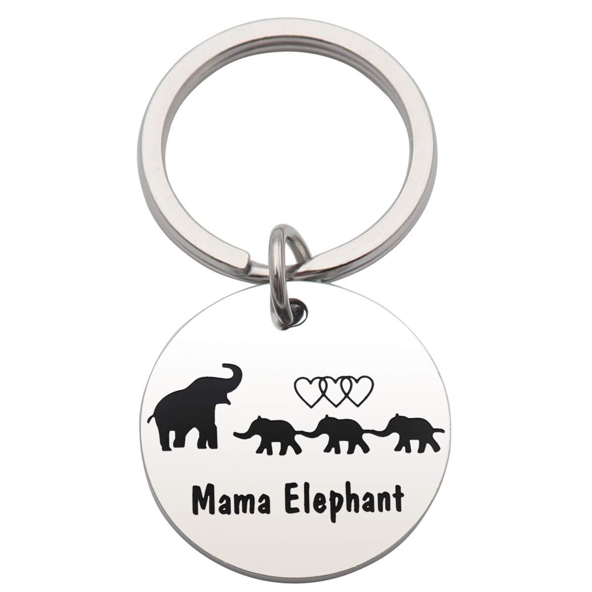 ChenhuaMom Gifts Mama Elephant Keychain Cub Elephant Keychain Gift for Mom